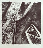 Artist: b'Hillard, Merris.' | Title: b'Column' | Date: c.1986 | Technique: b'lithograph, printed in black ink, from one stone'