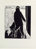 Artist: MADDOCK, Bea | Title: Der Sturm | Date: July 1965 | Technique: woodcut, printed in black ink by hand-burnishing, from one plywood block