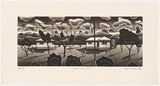 Artist: b'Mombassa, Reg.' | Title: b'crows and wires' | Date: 2002 | Technique: b'etching and aquatint, printed in black ink, from one plate'