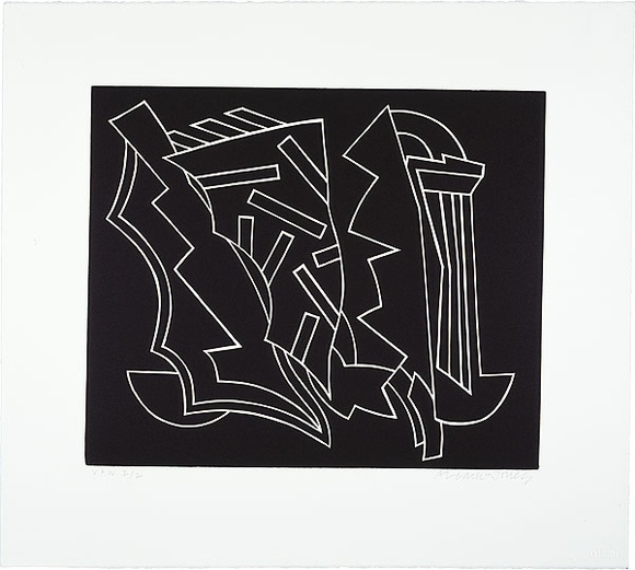 Artist: b'LEACH-JONES, Alun' | Title: b'not titled [5]' | Date: 1986, February - March | Technique: b'linocut, printed in black ink, from one block' | Copyright: b'Courtesy of the artist'