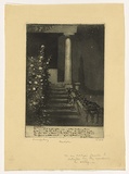 Artist: b'LINDSAY, Lionel' | Title: b'Desolation' | Date: 1919 | Technique: b'spirit-aquatint with burnished hightlights, printed in black ink, from one plate' | Copyright: b'Courtesy of the National Library of Australia'