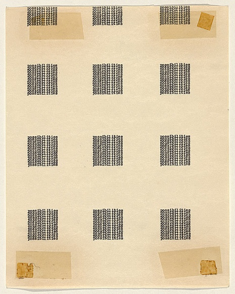 Title: b'Section B (Word situations) - 32 Possibilities: No. 15, 4(C)' | Date: (1970-71) | Technique: b'typewriter'