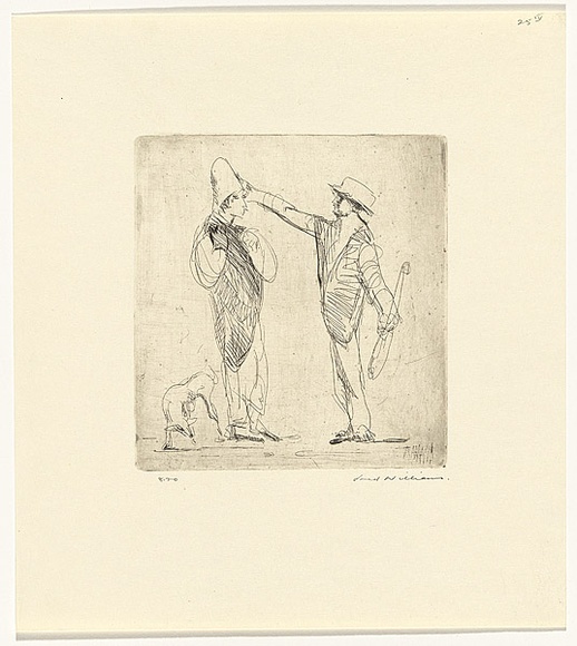 Artist: b'WILLIAMS, Fred' | Title: b'Music Hall' | Date: 1955-56 | Technique: b'etching and drypoint, printed in black ink, from one brass plate' | Copyright: b'\xc2\xa9 Fred Williams Estate'