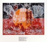 Artist: b'JENUARRIE,' | Title: b'Homeless' | Date: 1989 | Technique: b'linocut, printed in colour, from multiple blocks'