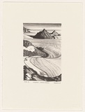 Artist: Elliott, Fred W. | Title: Nunatak, Masson Range | Date: 1997, February | Technique: photo-lithograph, printed in black ink, from one stone | Copyright: By courtesy of the artist