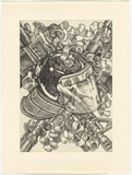 Title: bIt's a global world | Date: 2008 | Technique: b'aquatint and hard-ground etching, printed in black ink, from one copper plate'