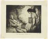 Artist: Dyson, Will. | Title: Now young woman amuse me!. | Date: c.1929 | Technique: drypoint, printed in black ink, from one plate