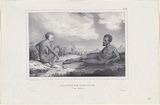 Title: b'Indigenes des deux sexes. Van-Diemen. (Natives of both sexes)' | Date: c.1833 | Technique: b'lithograph, printed in black ink, from one stone'