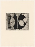 Title: Glass vase and lemons | Date: 1988 | Technique: etching, printed in black ink, from one plate