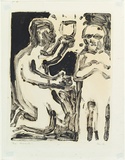 Artist: b'MADDOCK, Bea' | Title: b'The miracle' | Date: 1964 | Technique: b'monotype, printed in oil paint, from one glass plate'