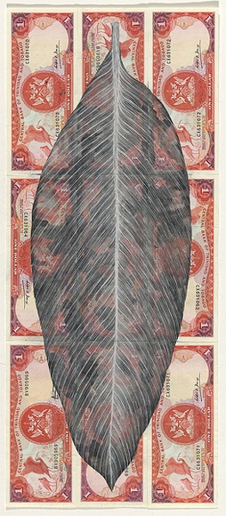 Artist: b'HALL, Fiona' | Title: b'Maranta arundinacea - Arrowroot (Trinidad & Tobago currency)' | Date: 2000 - 2002 | Technique: b'gouache' | Copyright: b'\xc2\xa9 Fiona Hall'