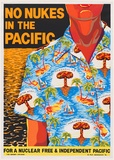 Artist: b'Debenham, Pam.' | Title: b'No nukes in the Pacific.' | Date: 1984 | Technique: b'screenprint, printed in colour, from multiple stencils'