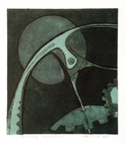 Artist: b'WICKS, Arthur' | Title: b'Eye of God' | Date: 1967 | Technique: b'etching and aquatint, printed in colour'