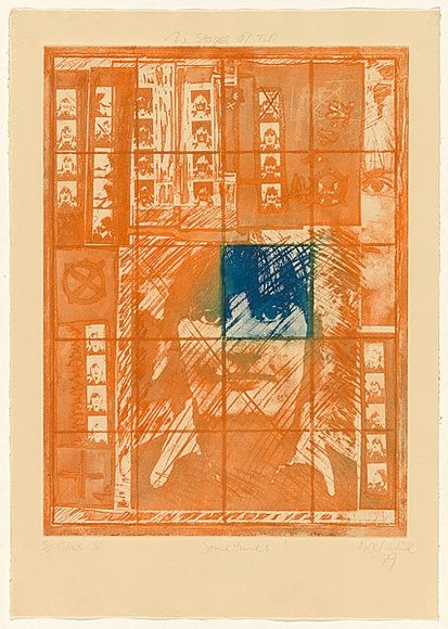 Title: The stages of T.P.: sometimes! | Date: 1979 | Technique: photo-etching, printed in colour, from multiple plates