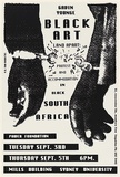 Artist: Debenham, Pam. | Title: Black Art in South Africa. | Date: 1985, August | Technique: screenprint, printed in black ink, from one stencil