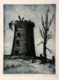 Artist: McDonald, Sheila. | Title: The windmill, Mount Gilead | Date: c.1935 | Technique: etching printed in blue with plate-tone