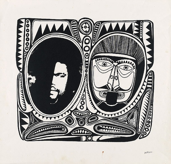 Artist: b'Lasisi, David.' | Title: b'My name' | Date: 1976 | Technique: b'screenprint, printed in black ink, from one stencil'