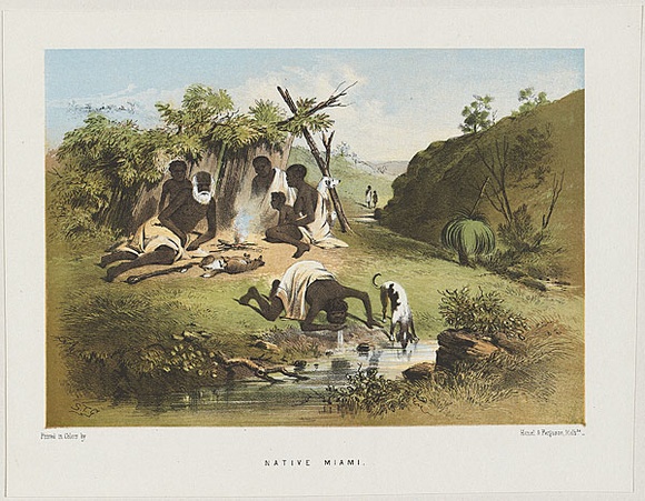 Title: Native Miami | Date: 1865 | Technique: lithograph, printed in colour, from multiple stones