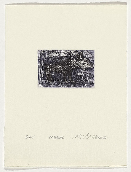 Artist: b'Cullen, Adam.' | Title: b'Breeding' | Date: 2002 | Technique: b'etching, printed in colour, from two plates'
