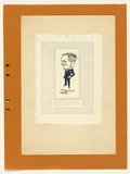 Artist: Wells, S.G. | Title: (Portrait of J.A.Gardner in cartoon form by S.G.Wells). | Date: 1929 | Technique: photocopy