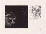 Artist: b'Cullen, Adam.' | Title: b'Bowser service' | Date: 2001 | Technique: b'etching, spit-bite aquatint and relief , printed in black ink, from two plates'