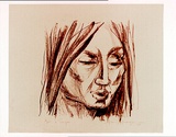 Artist: MACQUEEN, Mary | Title: Singer | Date: 1964 | Technique: lithograph, printed in black ink, from one plate | Copyright: Courtesy Paulette Calhoun, for the estate of Mary Macqueen
