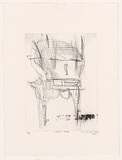 Artist: b'Cullen, Adam.' | Title: b'Shovel head.' | Date: 2001 | Technique: b'drypoint, printed in black ink, from one plate'