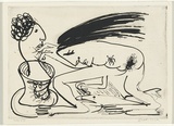 Artist: b'BOYD, Arthur' | Title: b'Woman making a pot.' | Date: (1968-69) | Technique: b'etching and aquatint, printed in black ink, from one plate' | Copyright: b'Reproduced with permission of Bundanon Trust'