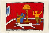 Artist: Radok, Stephanie. | Title: Hard luck and troubles coming on after me | Date: 1981 | Technique: screenprint, printed in colour, from multiple stencils | Copyright: © Stephanie Radok