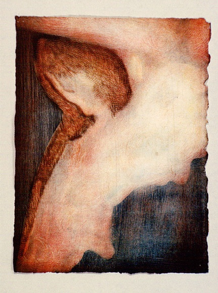 Artist: b'Boccalatte, Suzanne.' | Title: b'Belly II.' | Date: 1995 | Technique: b'colour monotype and drypoint'