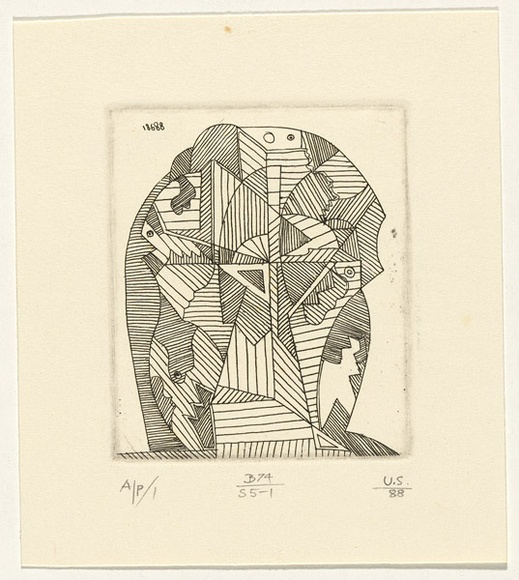 Artist: b'SELLBACH, Udo' | Title: b'not titled' | Date: 1960-80 | Technique: b'etching'