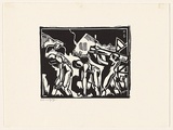 Artist: Brodzky, Horace. | Title: Builders. | Date: 1919 | Technique: linocut, printed in black ink, from one block