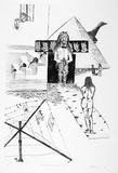 Artist: b'Nedelkopoulos, Nicholas.' | Title: bConfronting one's very own fears | Date: 1975 | Technique: b'etching, printed in black ink, from one plate'