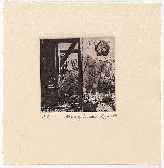 Artist: b'EWINS, Rod' | Title: b'House of Dreams.' | Date: 1983, April | Technique: b'photo-etching and aquatint, printed in black ink, from one plate'