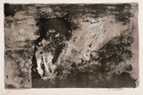 Artist: Lempriere, Helen | Title: not titled [ghostly figure] | Date: c.1955 | Technique: lithograph, printed in colour, from multiple stones