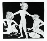 Artist: BOYD, Arthur | Title: Lysistrata to the Spartan and Athenian. | Date: 1970 | Technique: etching and aquatint, printed in black ink, from one plate | Copyright: Reproduced with permission of Bundanon Trust