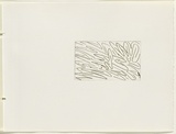 Artist: b'JACKS, Robert' | Title: b'not titled [abstract linear composition]. [leaf 13 : recto]' | Date: 1978 | Technique: b'etching, printed in black ink, from one plate'