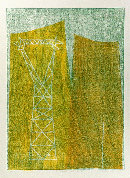 Artist: Buckley, Sue. | Title: A different kind of bird. | Date: 1980 | Technique: woodcut, printed in colour, from multiple blocks | Copyright: This work appears on screen courtesy of Sue Buckley and her sister Jean Hanrahan