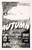 Artist: HEPWORTH, John | Title: Australia's suprergroup Autumn and Penny Raymond Band. | Date: 1975 | Technique: screenprint, printed in black ink, from one stencil