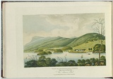 Artist: LYCETT, Joseph | Title: View of Roseneath Ferry, taken from the Eastside, Van Diemen's Land. | Date: 1825 | Technique: etching and aquatint, printed in black ink, from one copper plate; hand-coloured