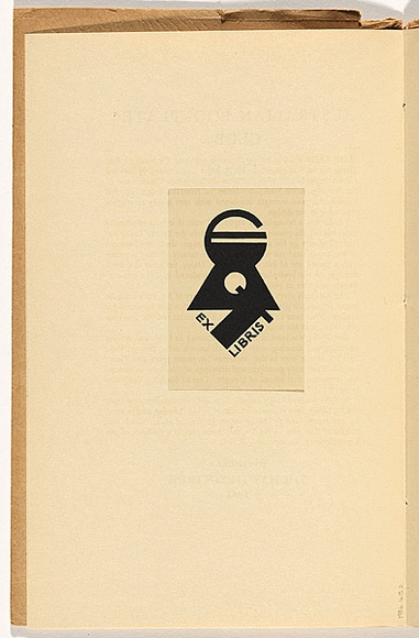 Artist: b'Thake, Eric.' | Title: b'Bookplate: Eric Thake.' | Date: 1929 | Technique: b'metal-cut, printed in black ink, from one block'