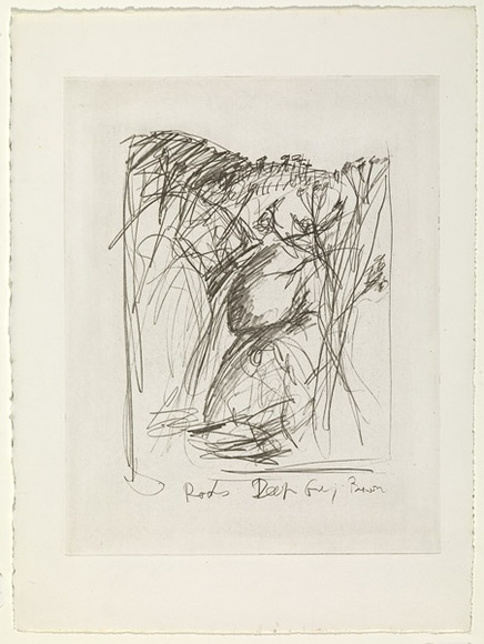 Artist: b'BOYD, Arthur' | Title: b'Rocks deep grey brown.' | Date: 1960-70 | Technique: b'photo-etching, printed in black ink, from one plate' | Copyright: b'Reproduced with permission of Bundanon Trust'