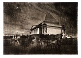 Artist: b'Baldwinson, Arthur.' | Title: b'Dawn Service, Shrine of Remembrance, Melbourne.' | Date: 1930 | Technique: b'etching and aquatint, printed in black ink with plate-tone, from one copper plate'