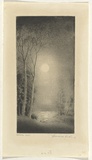 Artist: Beck, Leonard | Title: Nocturne. | Date: c.1930 | Technique: aquatint and etching, printed in black ink, from one plate