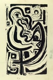 Artist: b'French, Len.' | Title: b'(The albatross).' | Date: (1955) | Technique: b'lithograph, printed in black ink, from one plate' | Copyright: b'\xc2\xa9 Leonard French. Licensed by VISCOPY, Australia'