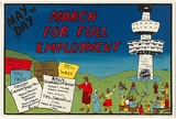 Artist: b'Morrow, David.' | Title: bMarch for full employment ... May Day '81. | Date: 1981 | Technique: b'screenprint, printed in colour, from multiple stencils'