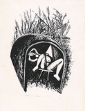 Artist: Lamang, Kambau Namaleu. | Title: Kumurere | Date: 1973, 2 April | Technique: screenprint, printed in black ink, from one stencil