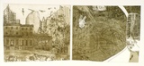 Artist: b'Rooney, Elizabeth.' | Title: b'(Bligh Street)' | Date: c.1977 | Technique: b'etching, aquatint printed in brown/green ink with plate-tone, from one copper and one zinc plates'