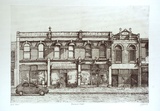 Artist: Dickson, Clive. | Title: Brunswick street | Date: 2001, 6 May | Technique: etching and aquatint, printed in black ink, from one plate