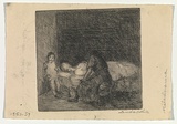 Artist: b'Groblicka, Lidia.' | Title: b'Melodrama' | Date: 1953-54 | Technique: b'etching, printed in black ink, from one plate'